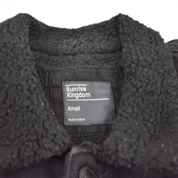 Sunrise Kingdom Sherpa Lined‎ Jean Jacket Size Small Gently Used Condition - Picture 4 of 5